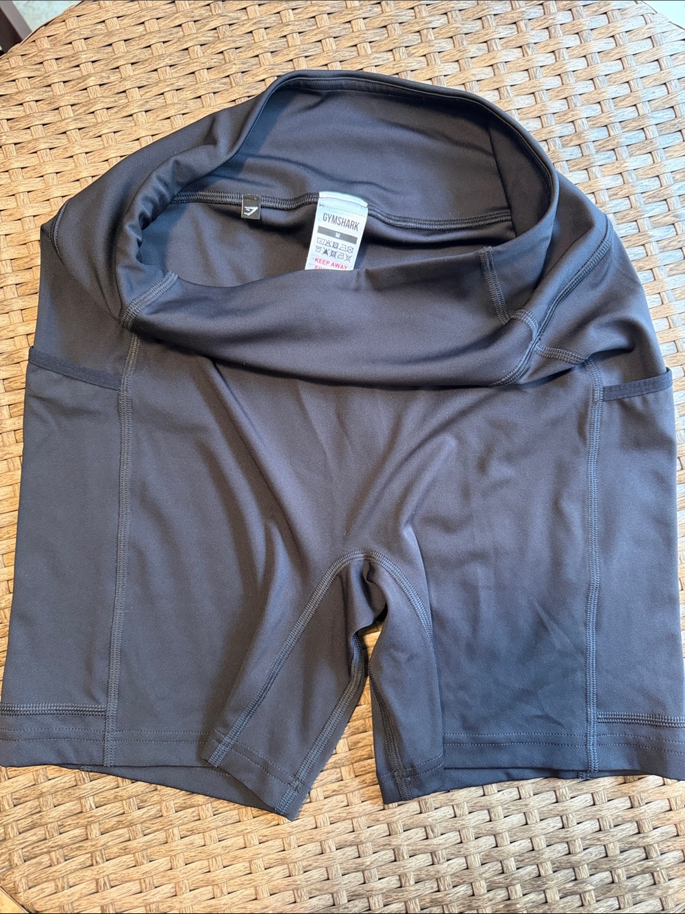 Gymshark Women's Black High-Rise Training Bike Shorts